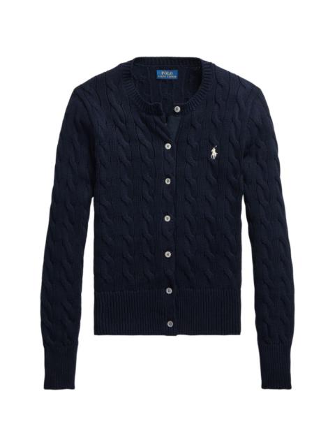 Polo Ralph Lauren cable-knit logo-embroidered cardigan