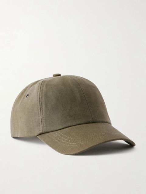 Paul Smith Linen Baseball Cap Green