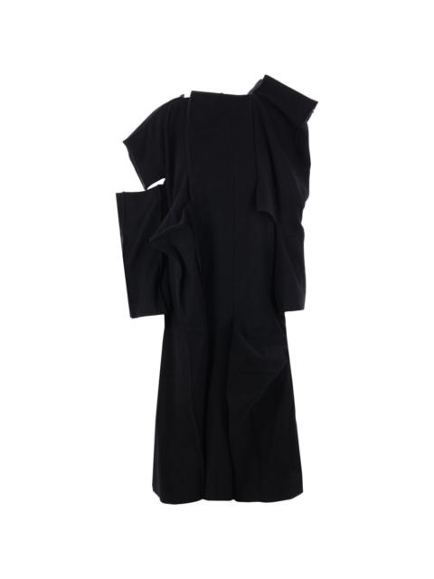 Yohji Yamamoto wool asymmetric coat