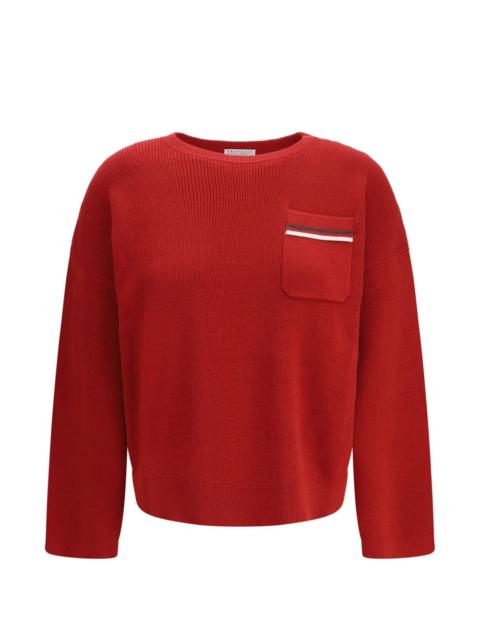Brunello Cucinelli patch-pocket sweater