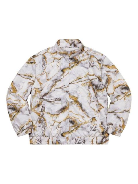 Supreme Marble Track Jacket 'White Gold Black' SUP-FW20-076