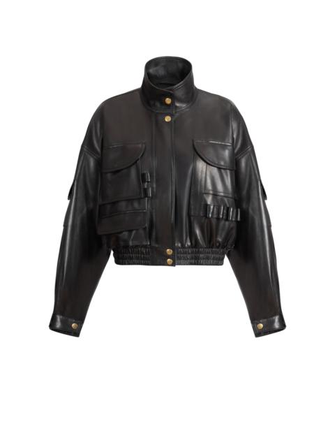 Balmain Lambskin bomber jacket