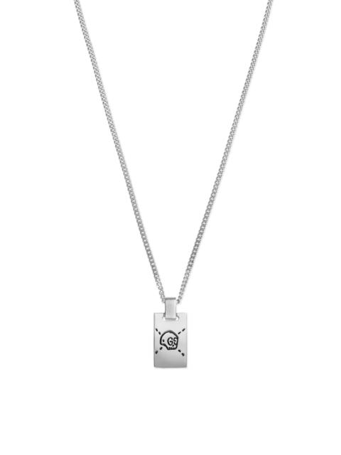 GUCCI Unisex Ghost Sterling Silver Necklace - Silver