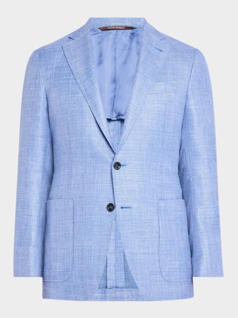 Canali Men's Wool-Blend Hopsack Blazer