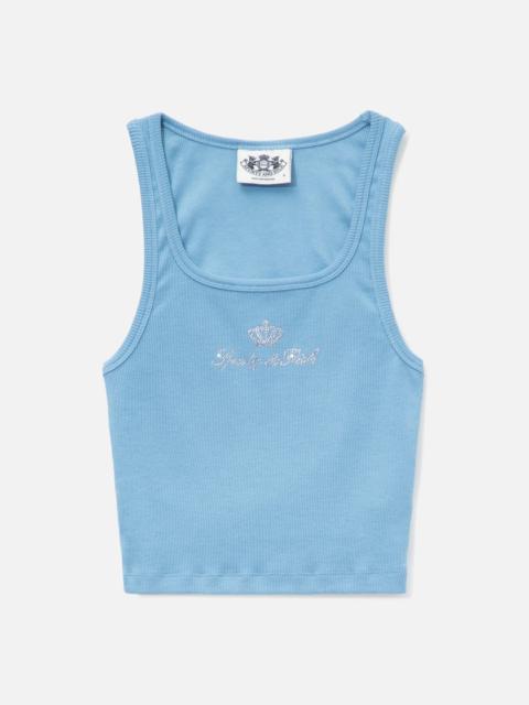 Sporty & Rich SPORTY & RICH X JUICY COUTURE CROWN RIBBED TANK