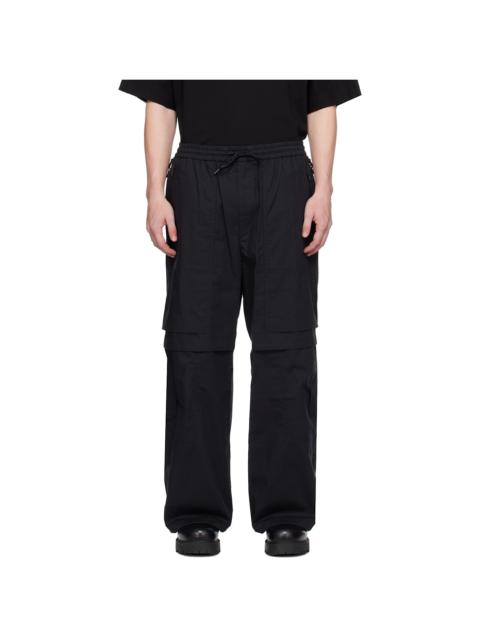 JUUN.J Black Zip Vent Cargo Pants