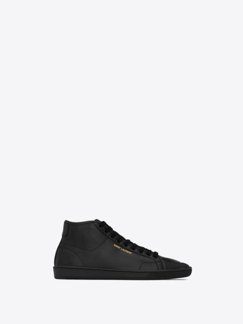 SAINT LAURENT court classic sl/39 mid-top sneakers in leather