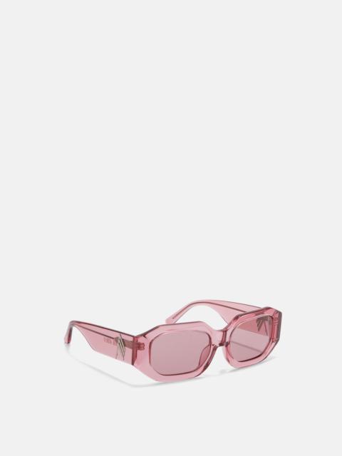 THE ATTICO ''BLAKE'' POWDER PINK SUNGLASSES