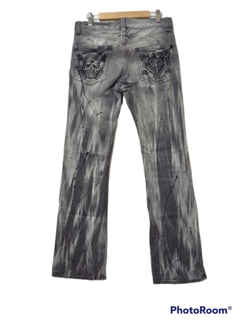 Other Designers Japanese Brand - SORRIDERE Skull Painter Denim Flared Jeans