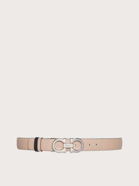 Reversible and adjustable Gancini belt