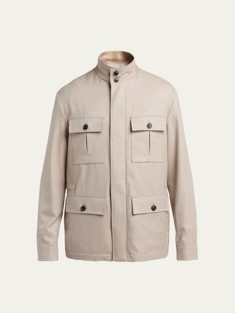 ZEGNA Men's Wool Field Jacket