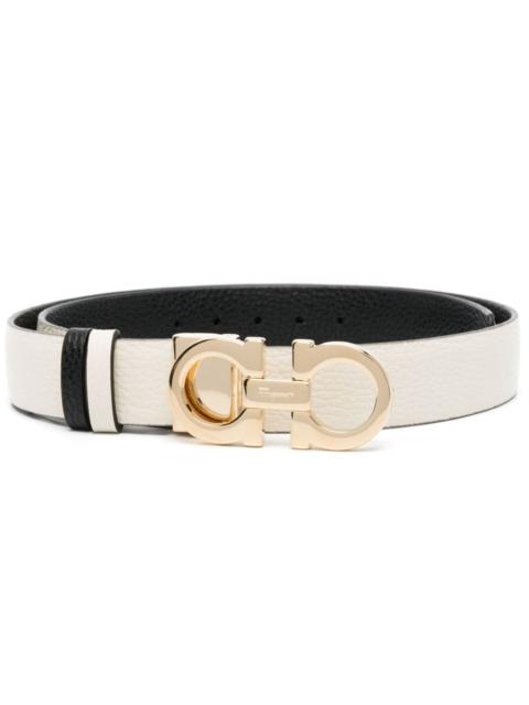 FERRAGAMO Gancini-buckle reversible leather belt