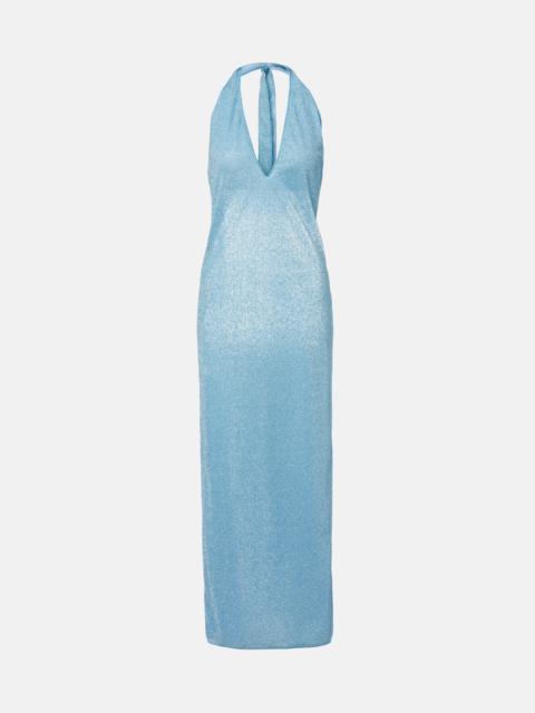 Oséree Lumière halterneck maxi dress