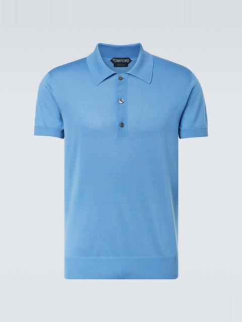 TOM FORD Silk and linen polo sweater