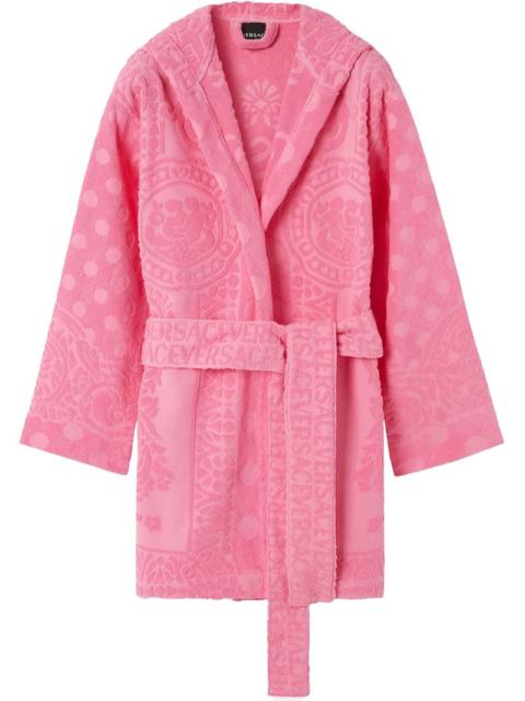 VERSACE Versace On Repeat short bathrobe