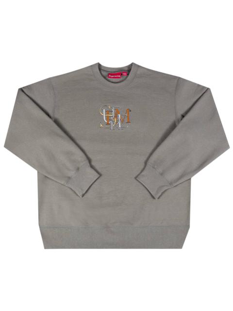 Supreme Supreme Overlap Crewneck 'Light Olive' | REVERSIBLE