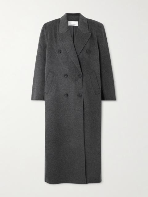 The Frankie Shop Gaia Double-breasted Wool-blend Coat