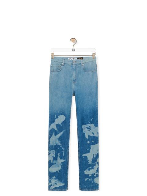 Loewe Fish jeans in denim