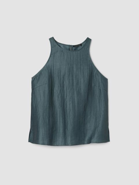 EILEEN FISHER Linen Sheen Halter Neck Top