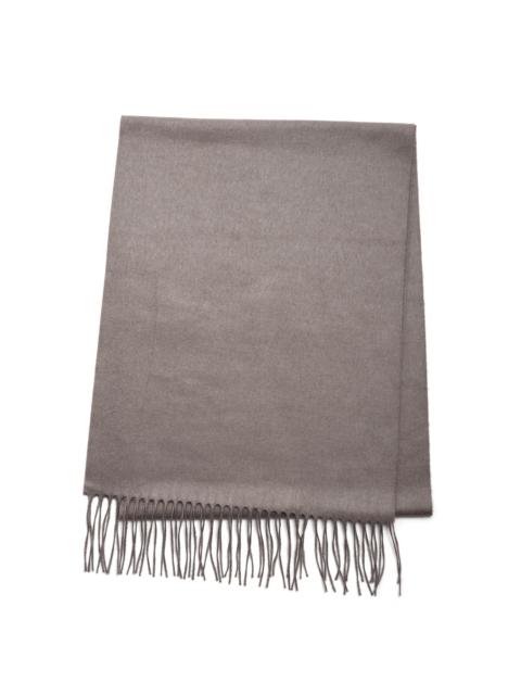 GABRIELA HEARST Blaine Fringe Scarf in Walnut Brushed Silk Cashmere