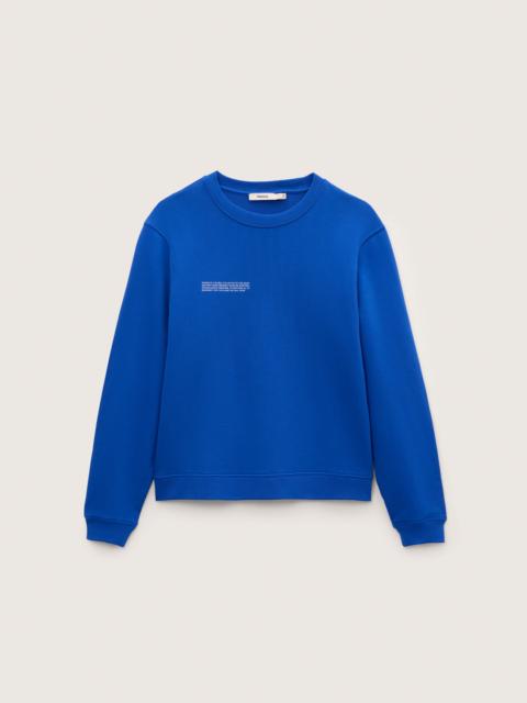 PANGAIA Womens Midweight Sweatshirt - Gaia Blue