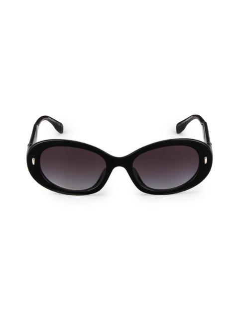 TORY BURCH Women's 53MM Oval Sunglasses - Grey Gradient Black