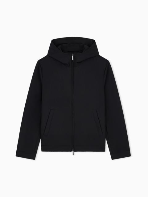 EMPORIO ARMANI BLOUSON JACKET SEERSUCKER WITH DOWN AND FEATHER PADDING