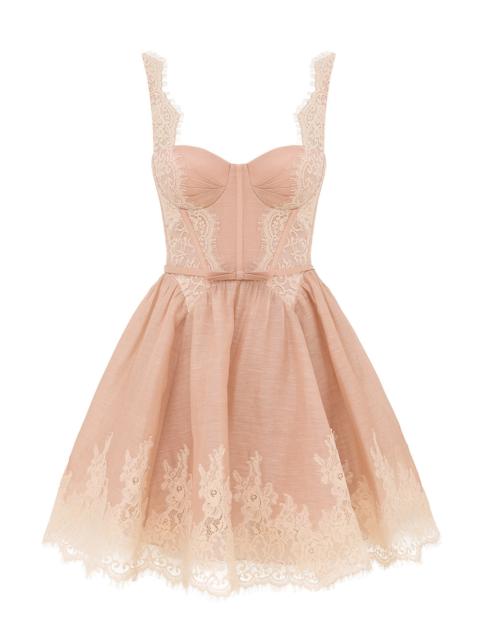 Zimmermann VALIANT LACE TRIM MINI DRESS