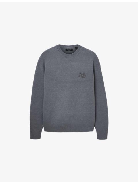 ALLSAINTS Icon Brand-Embroidered Knitted Jumper