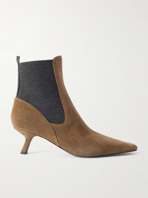 Brunello Cucinelli Suede Chelsea boots Brown