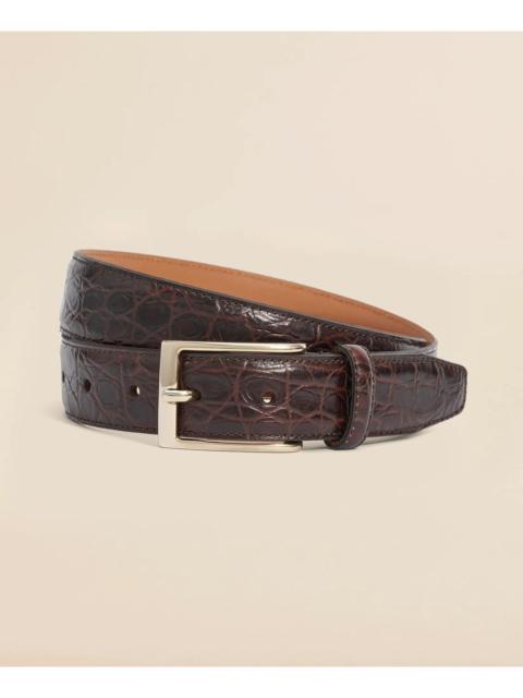 Brooks Brothers Leather Embossed Belt