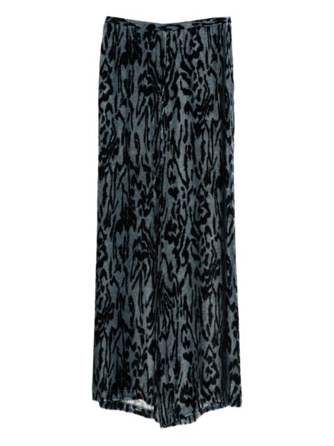 forte_forte animal-print trousers