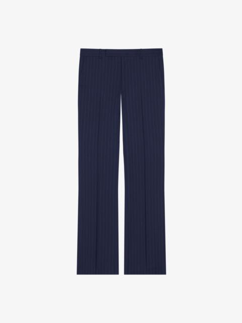 Givenchy SLIM FIT STRIPED TAILORED PANTS IN WOOL