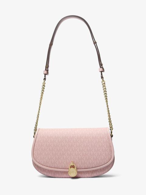 MICHAEL KORS Mila Medium Signature Logo Messenger Bag