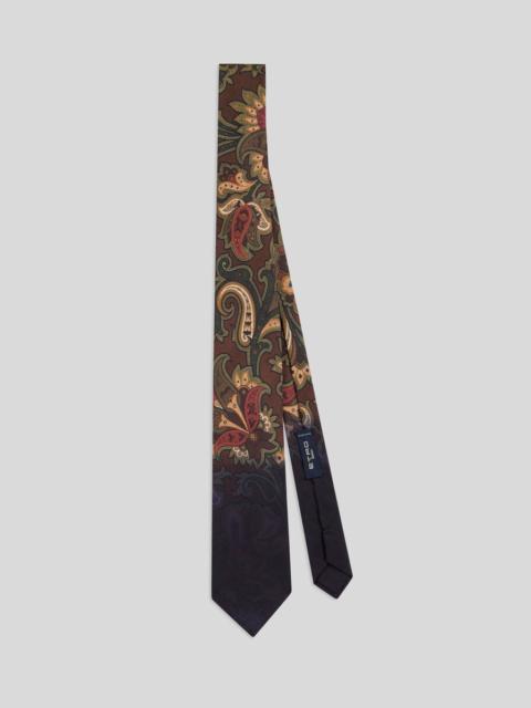 Etro SILK TIE WITH FLORAL PAISLEY MOTIF