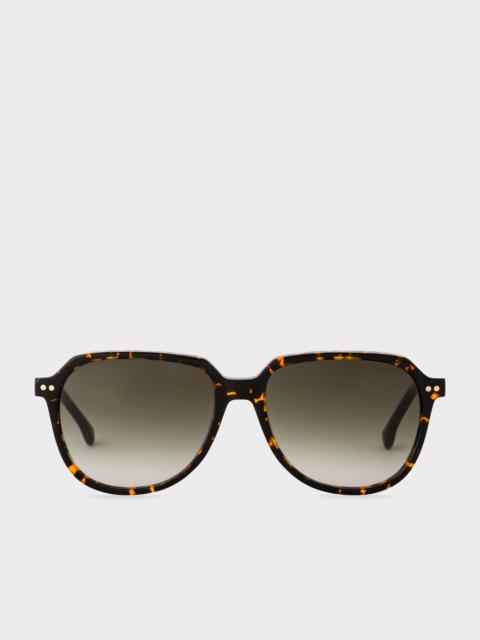 Paul Smith Havana Khaki 'Ford' Sunglasses