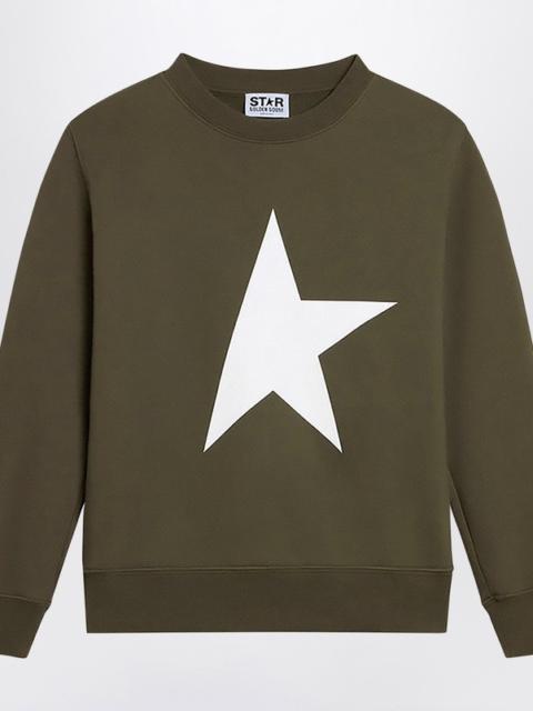 Dark green crewneck sweatshirt