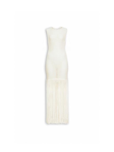 Alaïa FRINGED BEADED KNIT DRESS