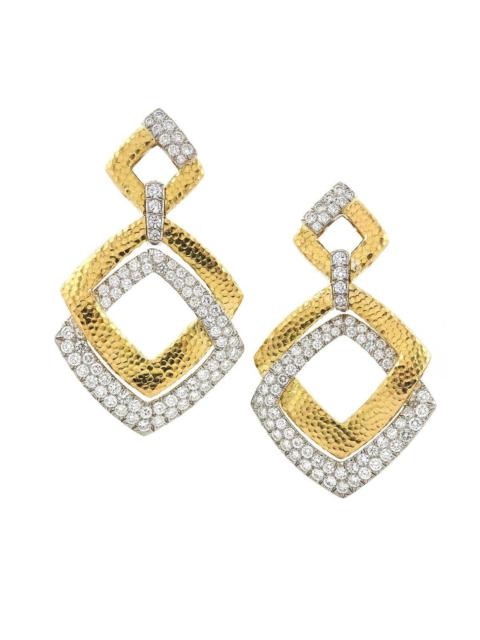 Madison Double Square Earrings