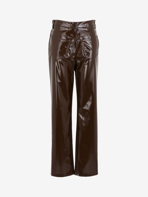 MM6 Maison Margiela Back-to-back faux leather trousers