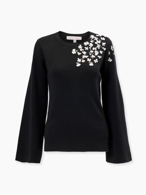 CAROLINA HERRERA Floral-Embroidered Sweater