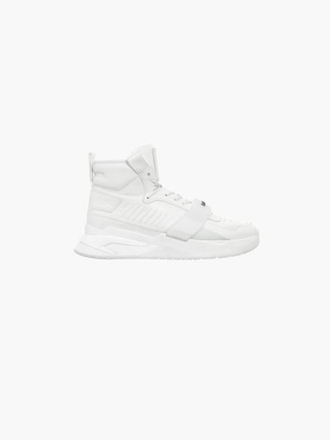 Balmain White leather B-Ball sneakers