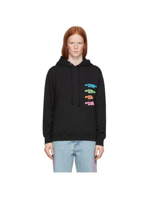 We11done Black Multi Logo Hoodie
