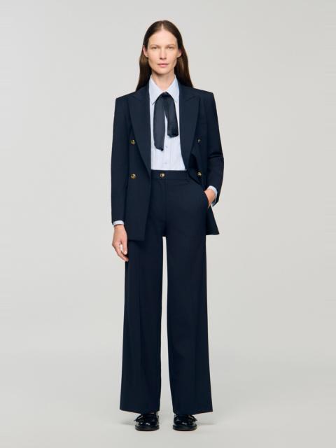 Sandro CHALK-STRIPED TROUSERS