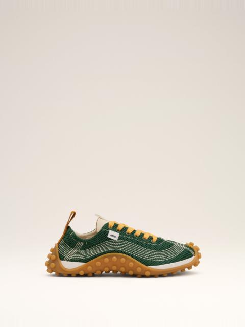 AMI Paris GREEN MESH MIRAGE SNEAKERS