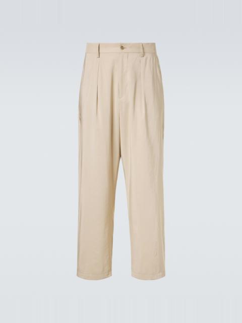 GIORGIO ARMANI Archivio silk-blend straight pants