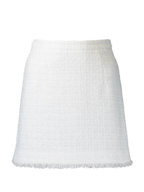MICHAEL KORS COLLECTION Fringed Tweed Mini Skirt