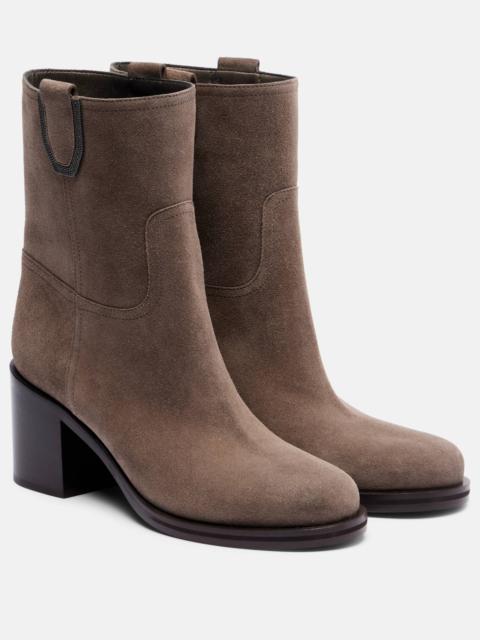 Brunello Cucinelli Suede ankle boots