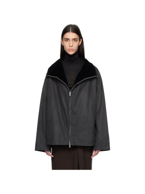 TOTEME Gray Zipped Country Jacket