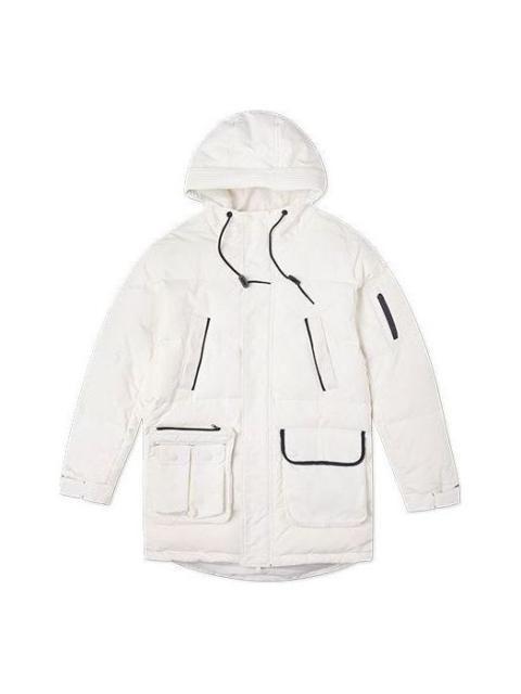 Converse Down Mid Length Jacket 'White' 10019988-A02
